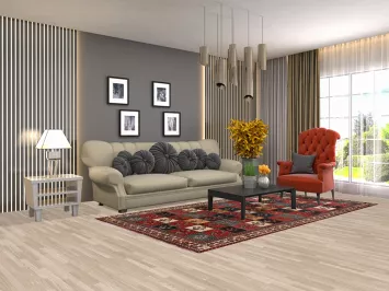 Garden Design Bakhtiari Persian Area Rug 5x9