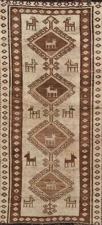 Tribal Gabbeh Persian Area Rug 3x6