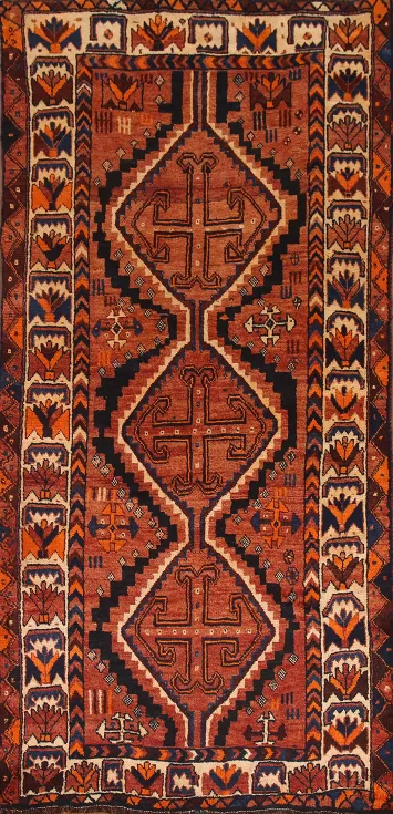 Vintage Wool Lori Persian Area Rug 4x8