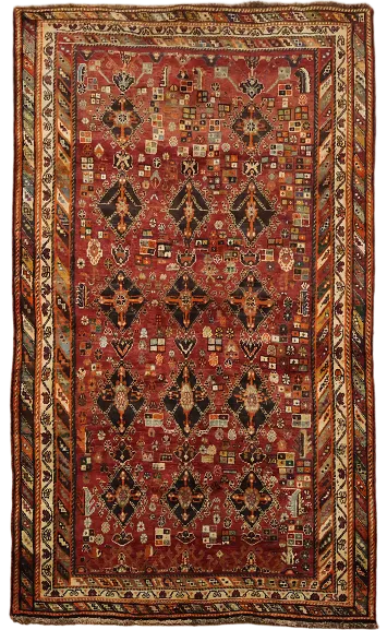 Traditional Handcrafted Rug with Vibrant Colors and Unique Design 5x8