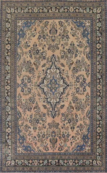 Vintage Wool Hamedan Persian Area Rug 7x10
