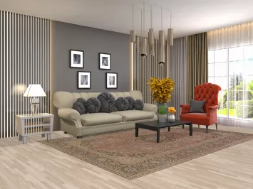 Traditional Kashan Persian Area Rug 7x10