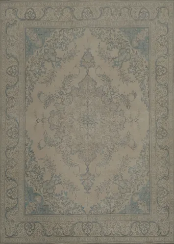 Ornate Classic Background Tabriz Persian Area Rug 10x13