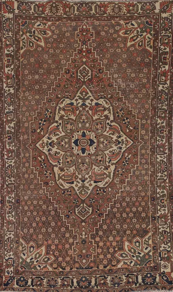 Geometric Bakhtiari Persian Area Rug 6x10