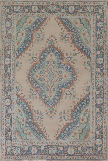 Over-Dyed Wool Tabriz Persian Area Rug 6x9