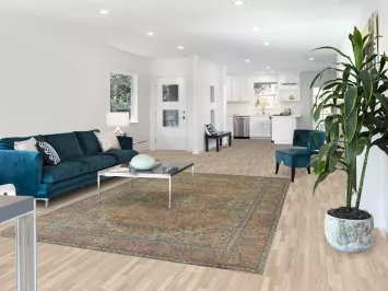 Distressed Tabriz Persian Area Rug 7x10