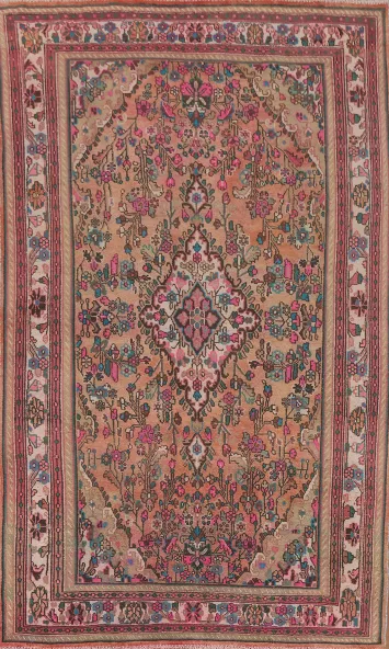 Vintage Hamedan Persian Area Rug 7x10