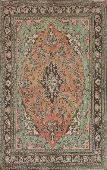 Vintage Hamedan Persian Area Rug 7x10
