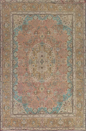 Vintage Tabriz Persian Area Rug 10x13