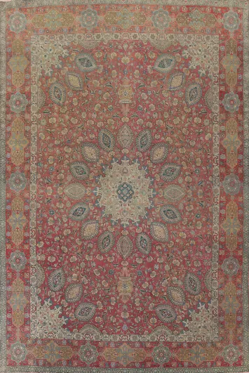 Vegetable Dye Tabriz Persian Area Rug 10x13