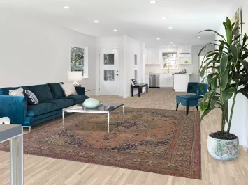 Vintage Mashad Persian Area Rug 8x11