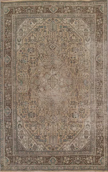 Geometric Tabriz Persian Area Rug 6x10