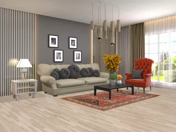 Vintage Shiraz Persian Area Rug 4x6