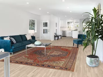 Pre-1900 Antique Vegetable Dye Sarouk Farahan Persian Rug 7x10