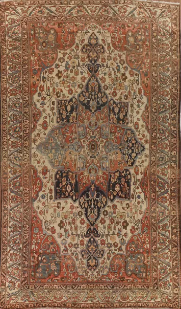 Antique Vegetable Dye Bakhtiari Persian Rug 11x18