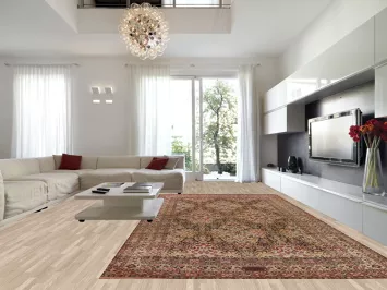 Antique Signed Vegetable Dye Agra Indo Large Rug 10x19