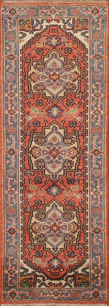 Wool Heriz Serapi Runner Rug 3x8