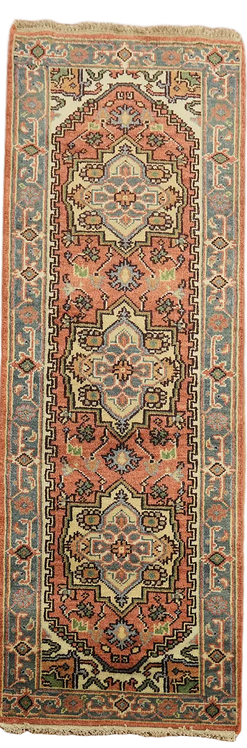 Wool Heriz Serapi Runner Rug 3x8