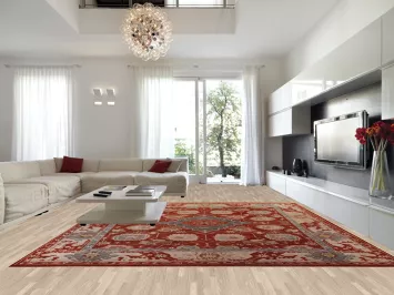 Vegetable Dye Oushak Egyptian Large Rug 13x14