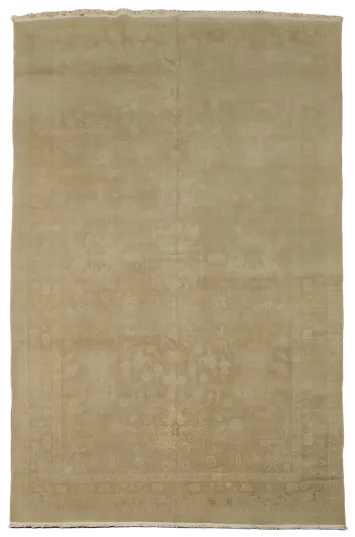 Vegetable Dye Oushak Turkish Area Rug 7x10