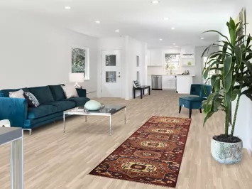 Geometric Heriz Serapi Wool Runner Rug 3x10