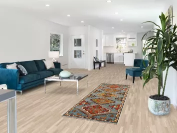 Geometric Heriz Serapi Runner Rug 3x8