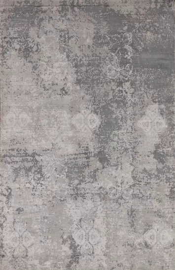 Modern Abstract Indian Area Rug 4x6