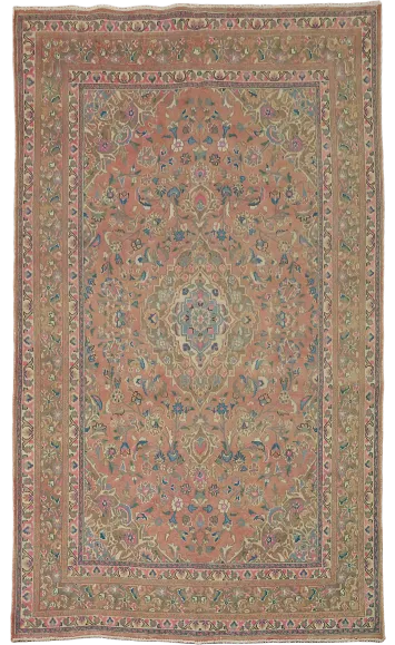 Vintage Mashad Persian Area Rug 6x10