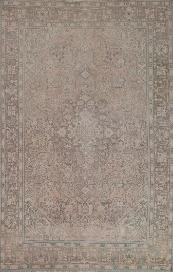 Handmade Wool Tabriz Persian Area Rug 7x9