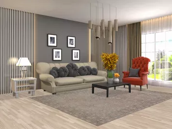 Handmade Wool Tabriz Persian Area Rug 7x9