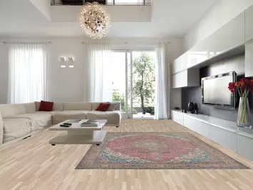 Vintage Pink Tabriz Persian Area Rug 10x13