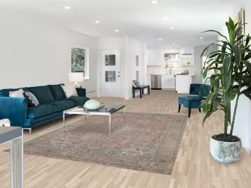 Pink Geometric Tabriz Persian Area Rug 6x10