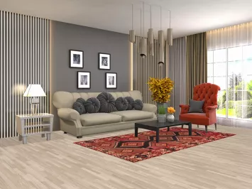 Vintage Wool Lori Persian Area Rug 4x8