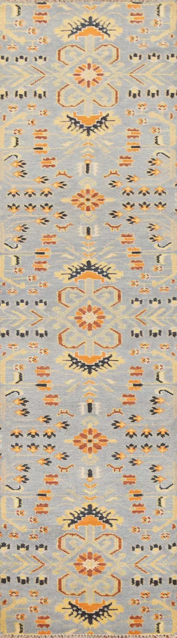 All-Over Wool Heriz Serapi Runner Rug 3x12