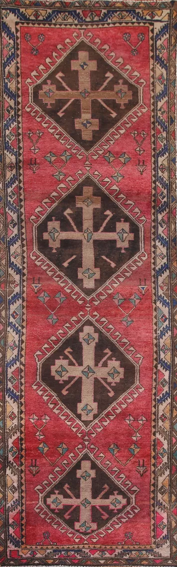 Geometric Ardebil Persian Runner Rug 3x13