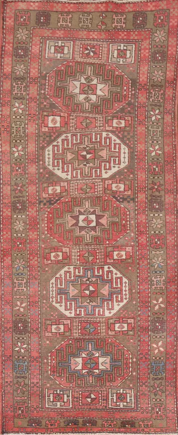 Geometric Ardebil Persian Runner Rug 4x10
