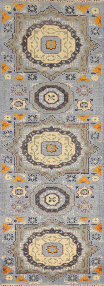 Geometric Heriz Serapi Oriental Runner Rug 3x8