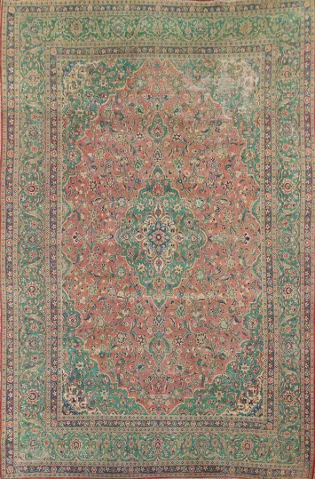 Vegetable Dye Kashan Persian Area Rug 9x13