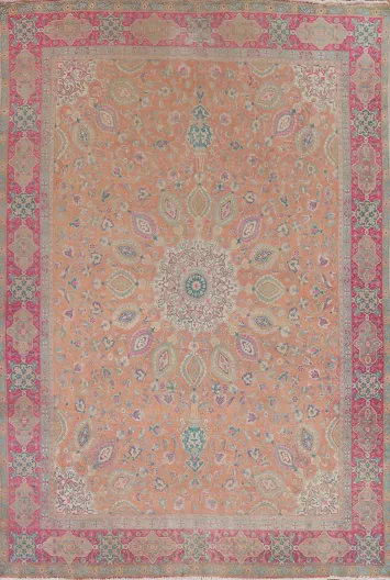 Vintage Tabriz Persian Area Rug 10x13
