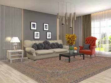 Traditional Kashan Persian Area Rug 10x13