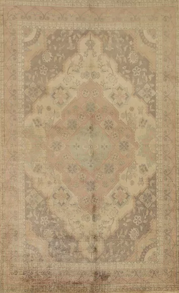 Geometric Wool Oriental Area Rug 5x8