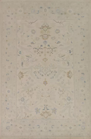 Vegetable Dye Oushak Turkish Area Rug 9x12