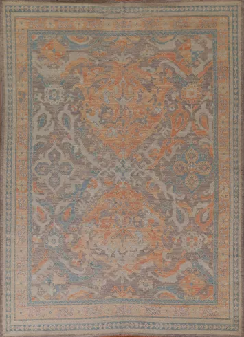 Vegetable Dye Oushak Turkish Area Rug 8x10