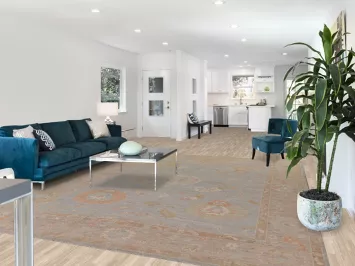 Vegetable Dye Oushak Oriental Area Rug 9x12