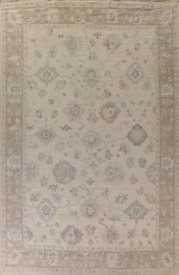 Vegetable Dye Oushak Large Area Rug 10x14