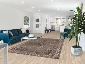 Brown Ferdos Persian Area Rug 6x10