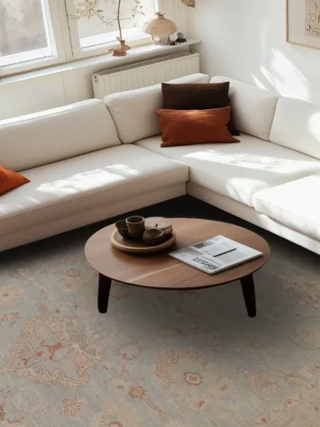 Vegetable Dye Oushak Turkish Area Rug 9x12