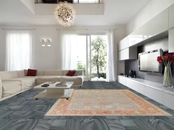 Vegetable Dye Oushak Turkish Area Rug 10x14