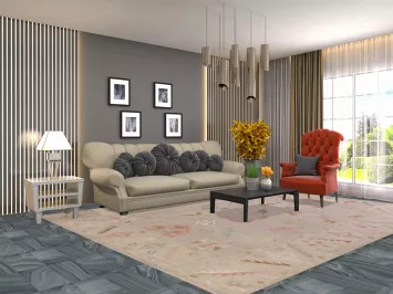 Vegetable Dye Oushak Turkish Area Rug 9x12