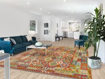 Reversible Wool Kilim Oriental Area Rug 8x11